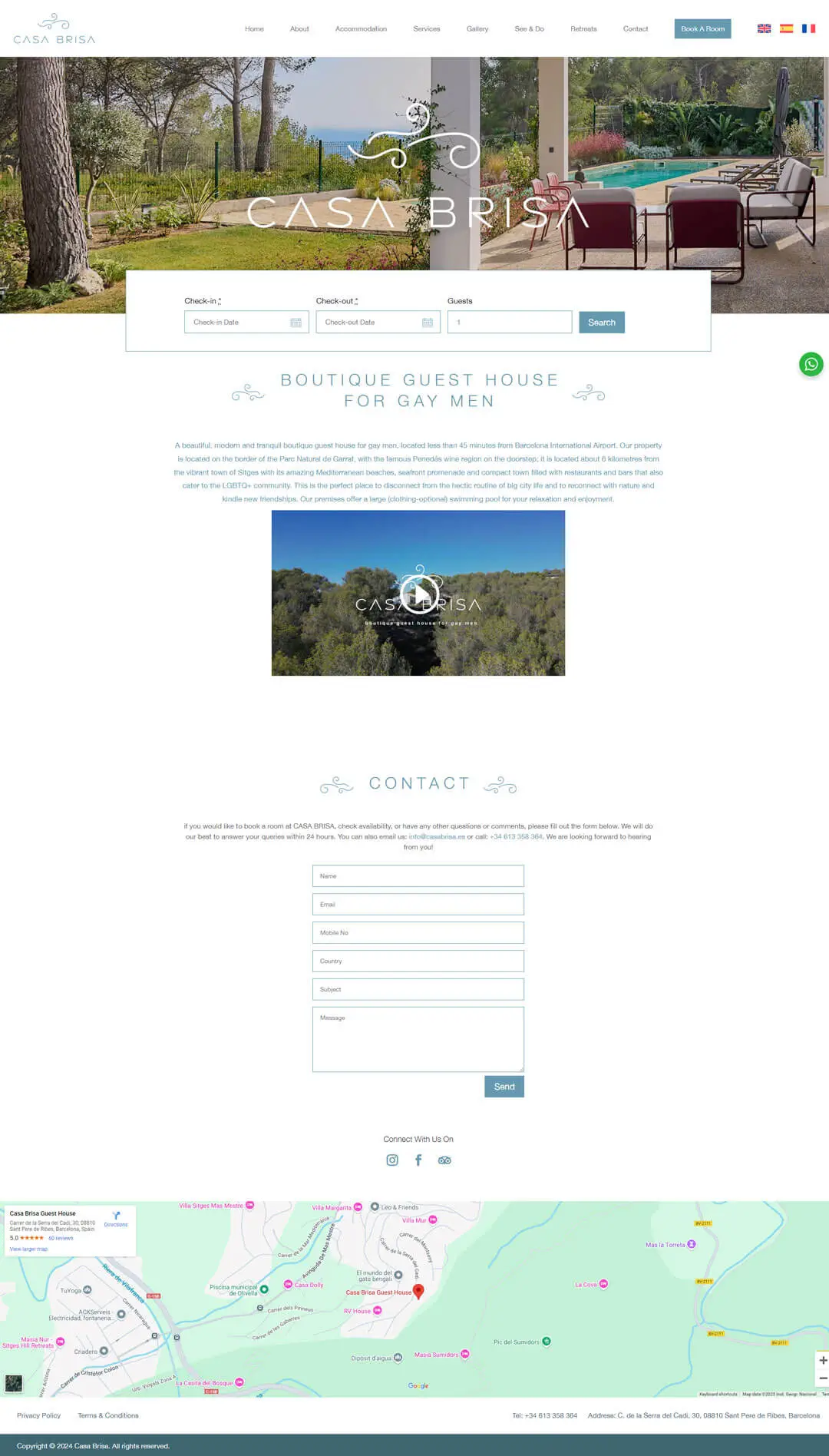 Website development for casabrisa.es